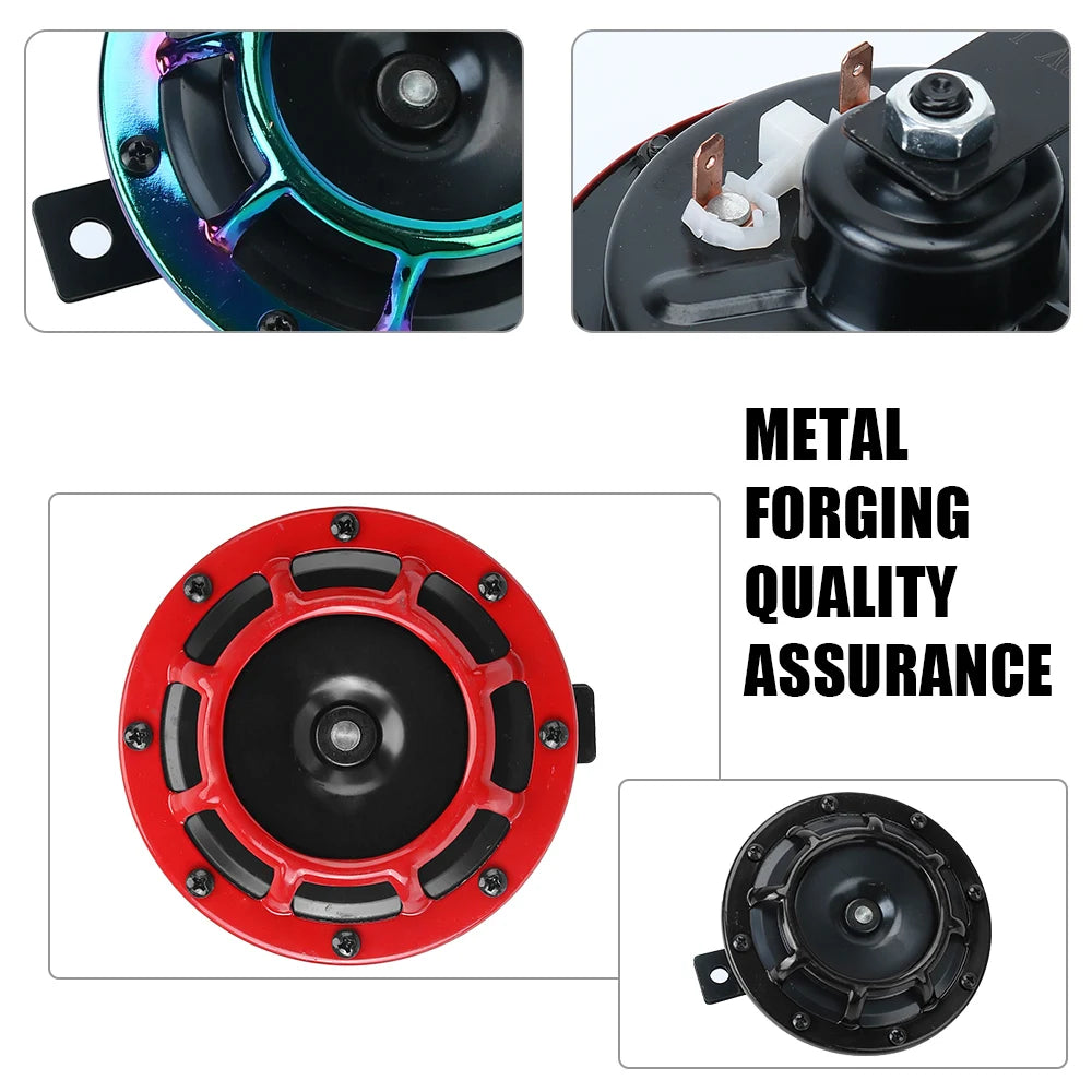Loud Universal Car Horn Cool Scheme Electricity 1Pair Motorcycle Zpaxo