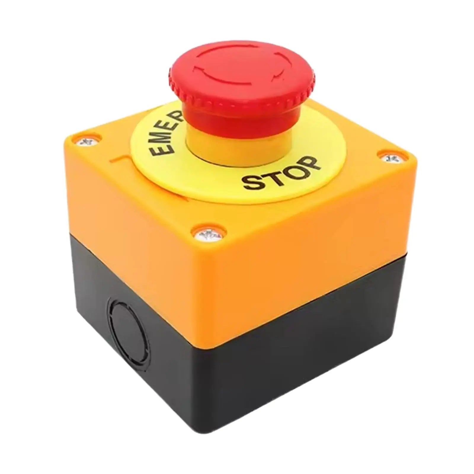 Emergency Stop Button Switch Compt Versatile cessory Sturdy Simple Installation Reple Parts Lightweight Single Hole Zpaxo Default Title