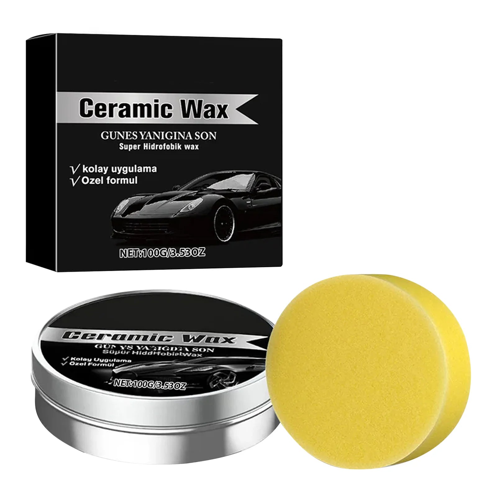 Car Coating Polishing Wax Sponge Lasting Vehicle Paint Care Strong