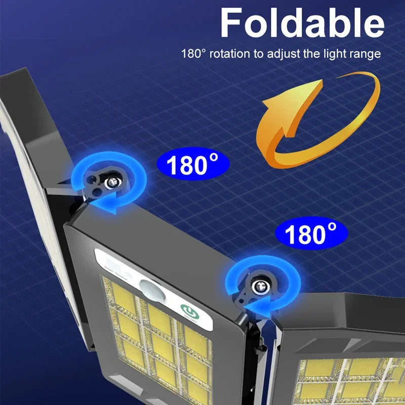 Solar Street Light Motion Sensor Led Headlight Power Waterproof Zpaxo