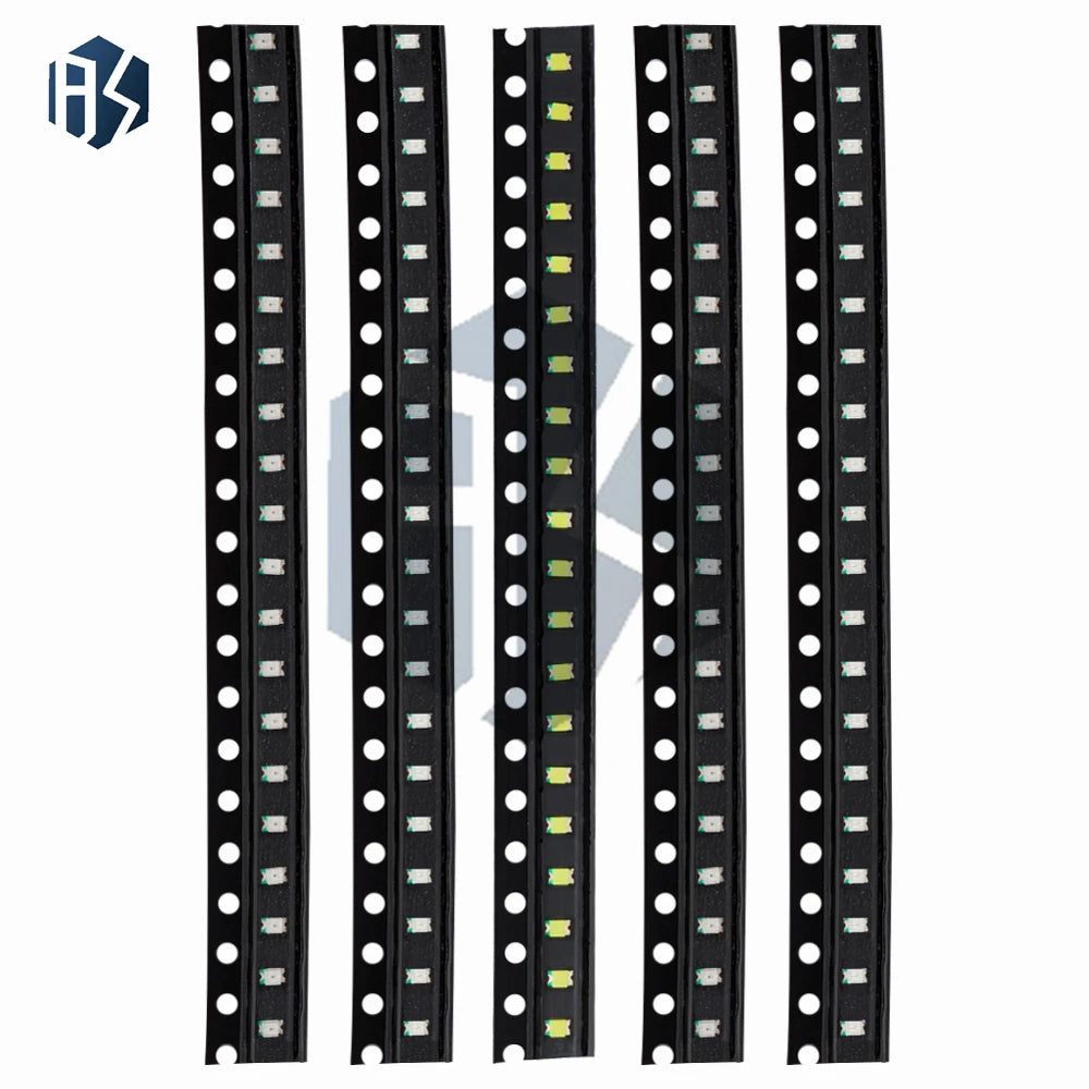 10 20 50 SMD 0805 Ultra-bright LED 5-Color Assortment Red Green Blue Zpaxo