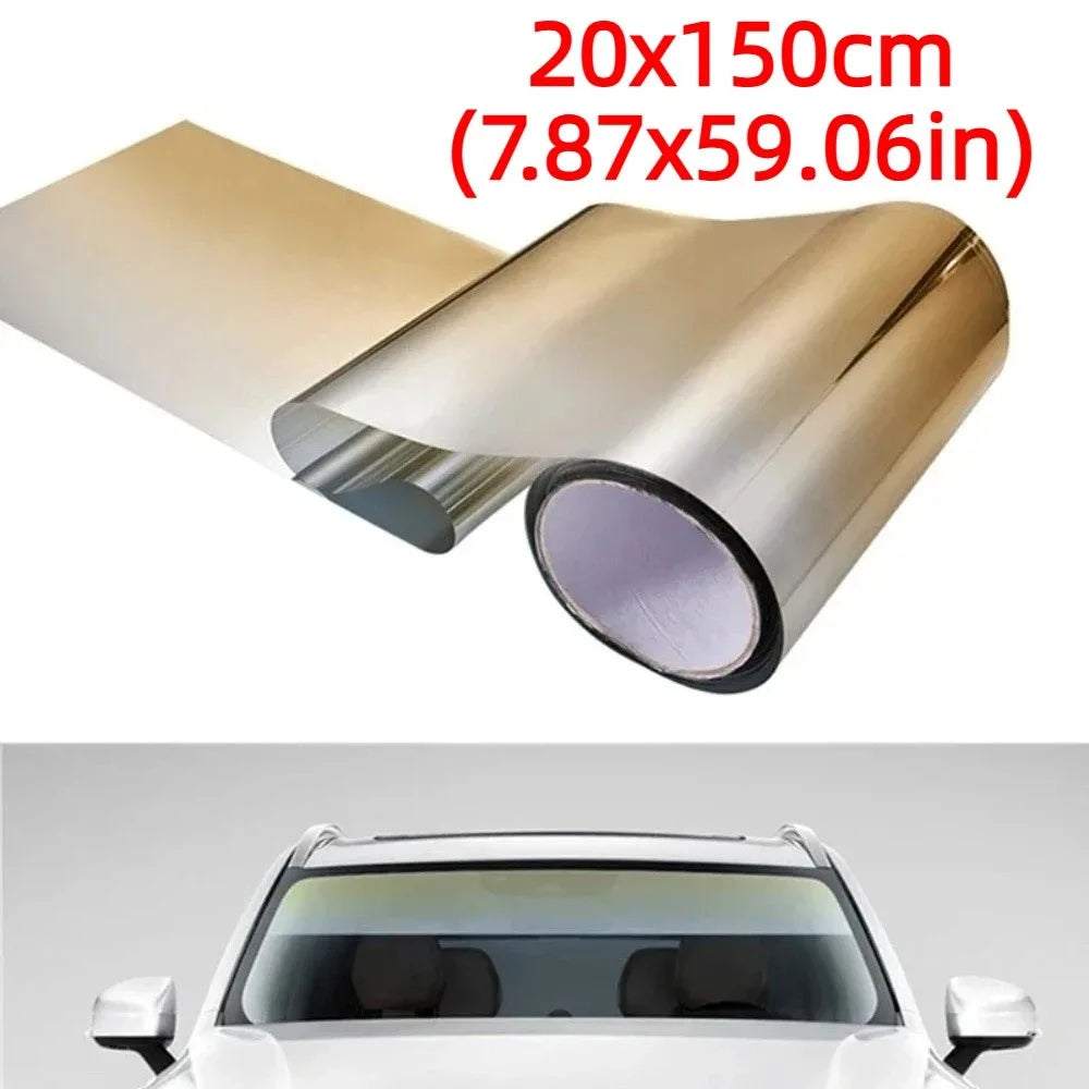 20x150cm Car Window Sun Visor Strip Gradient Colorful Heat Insulation Zpaxo