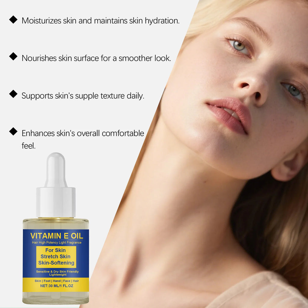 Vitamin E Body Oil – Moisturize Skin, Hands, Feet & Scalp Vitamin E Body Oil Zpaxo