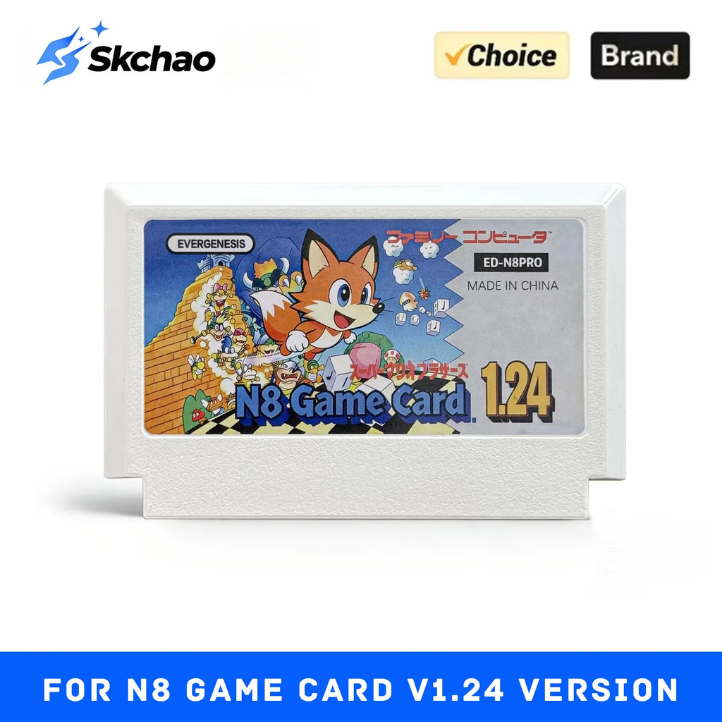 FC N8 Flash Card 2000 in 1 Game Card V1.24 Version Support 177 Mapper For Family Computer Vedio Game Console With 4G TF Card Zpaxo