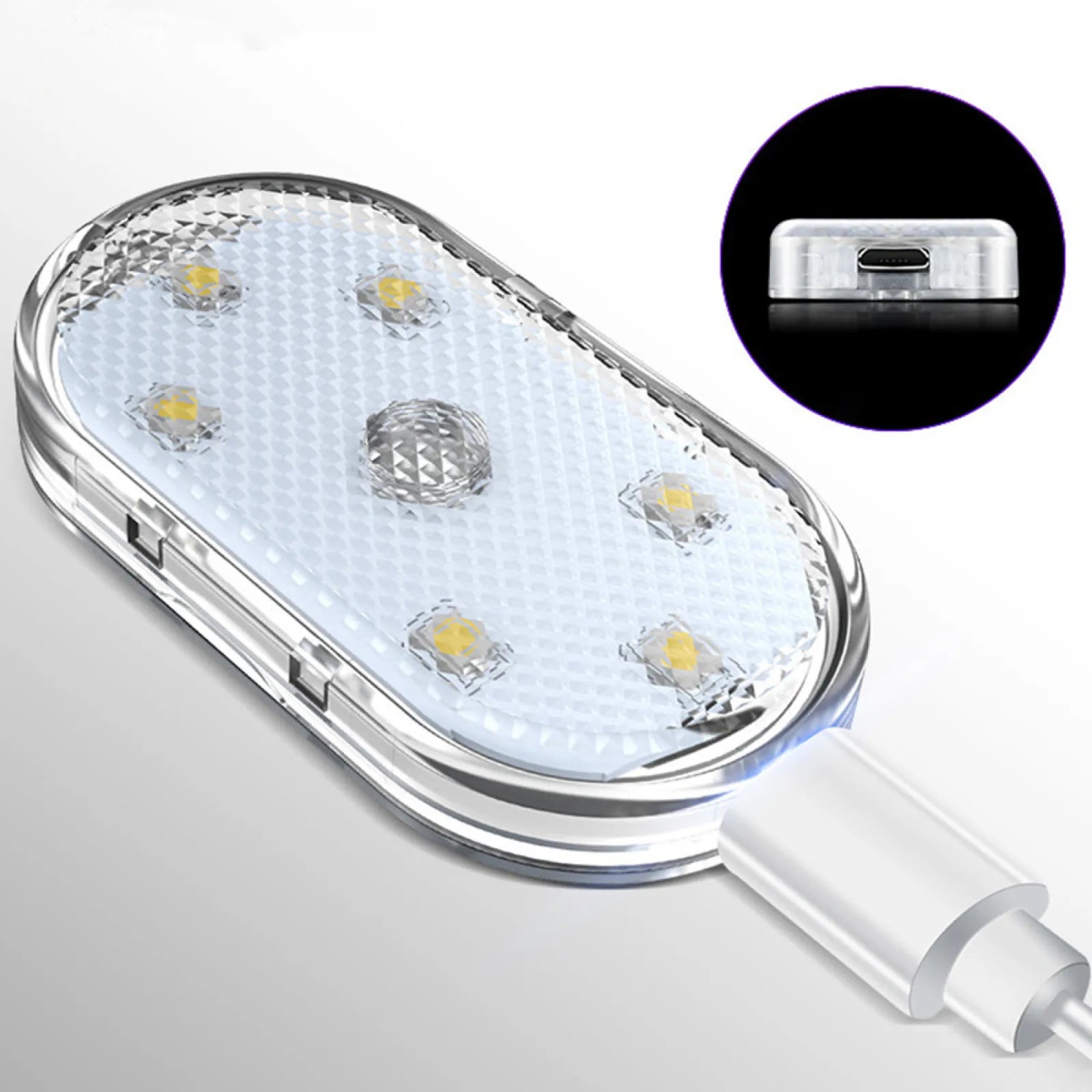 Car LED Touch Lights Wireless Interior Light Auto Roof Ceiling