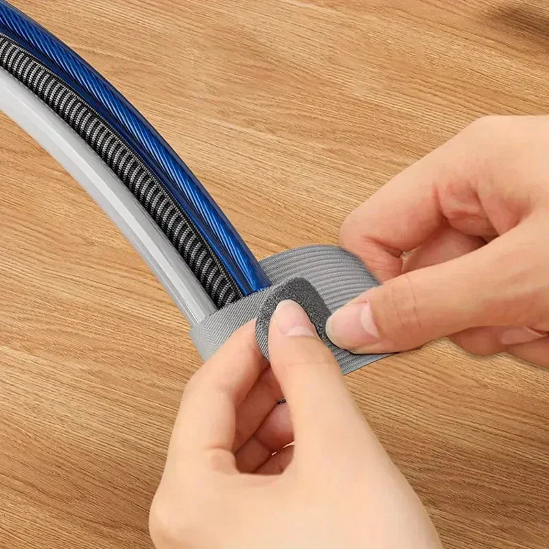 Reusable Cable Organizer Desk Wire Winder Cable Tie Organizer Self Adhesive Cord Rope Holders Cord Protection Straps Zpaxo