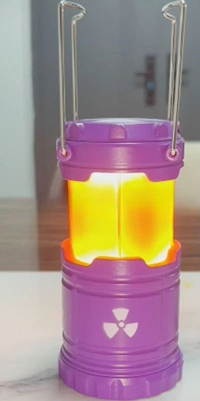 Festive Atmosphere Decoration Creative Resin Crafts Simulation Nuclear Reactor Image Night Lighting Hand-held Lamp Birthday Gift Zpaxo New purple