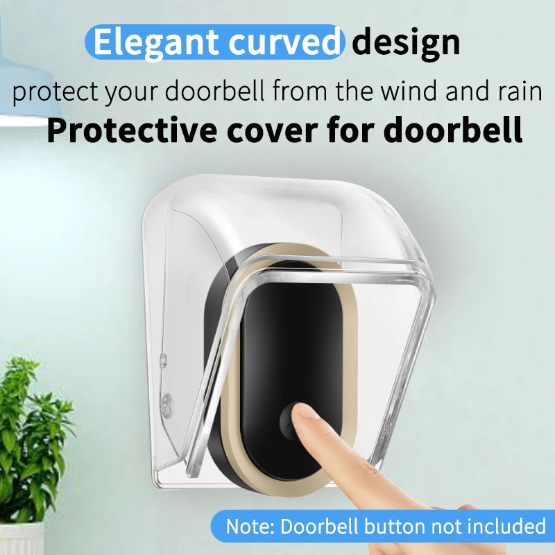 Waterproof Doorbell Cover Rain Case Wireless Button Smart Ring Chime Zpaxo