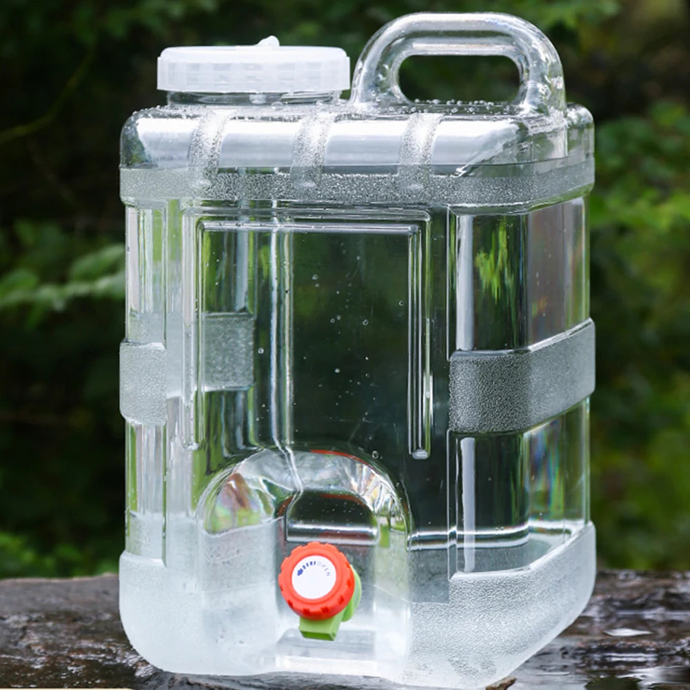 Water Container Portable Camping Bucket Storage Faucet No Leakage