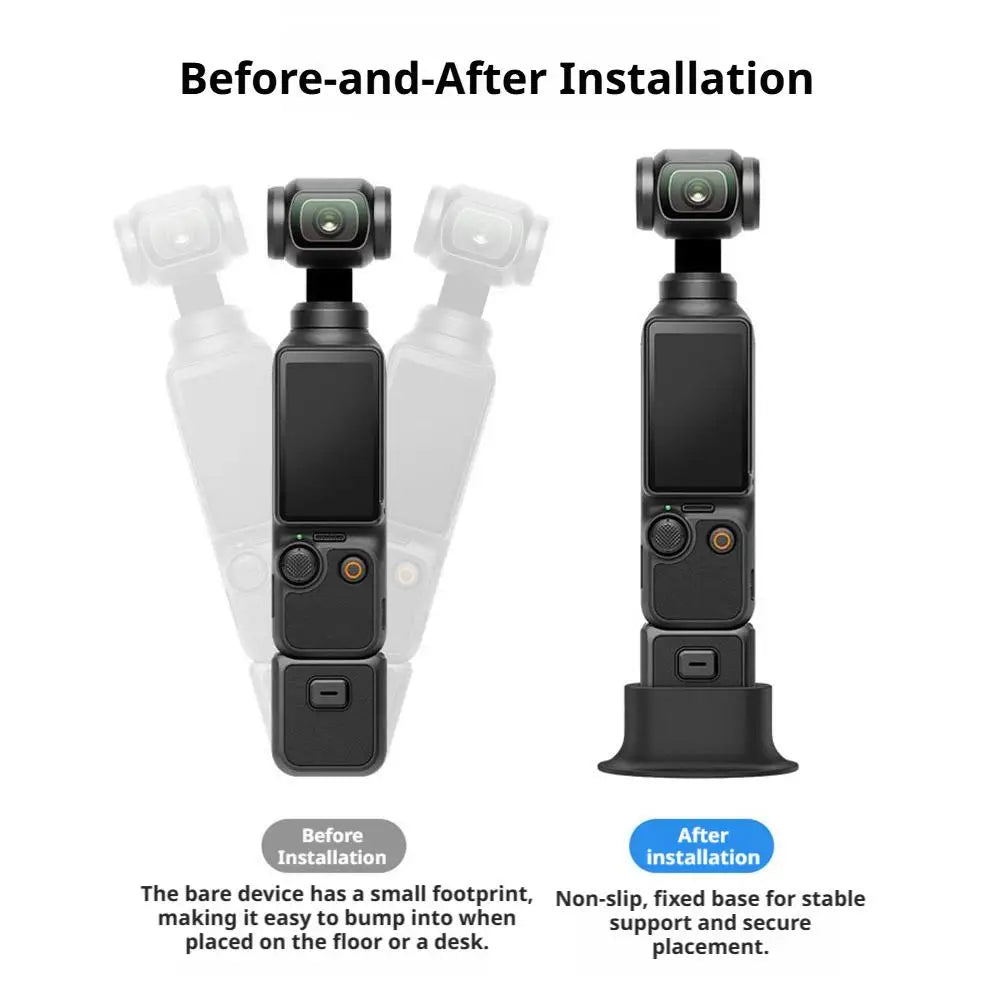DJI Osmo Pocket 4 Silicone Anti-Slip Base Expansion Bracket Camera Accessory Base Zpaxo