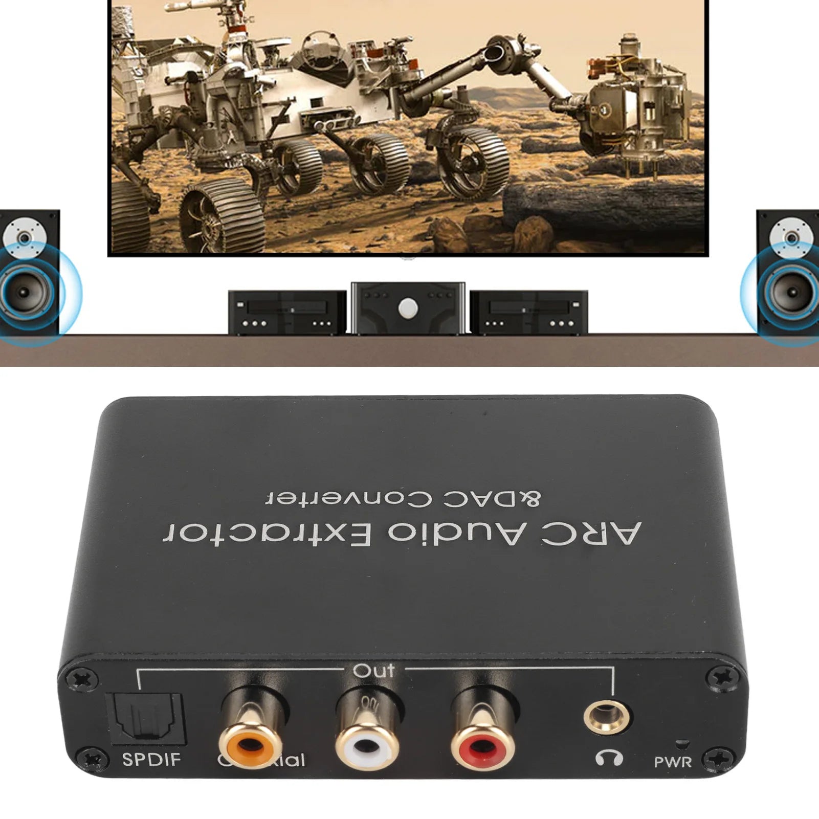 Digital Analog Sound Converter Optical SPDIF Support 5 1 Channel HD