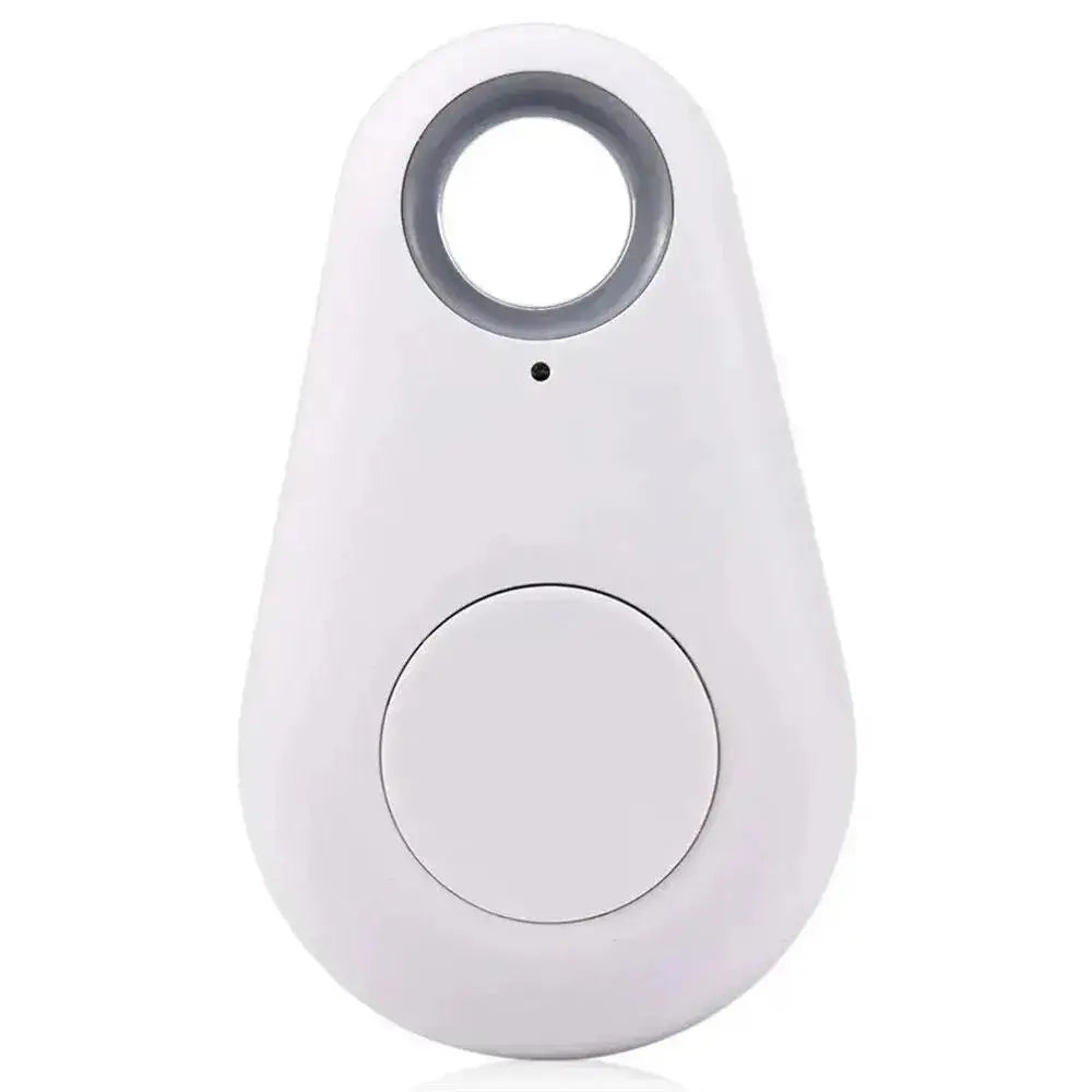 Mini GPS Tracker Locator AntiLost Alarm Wallet Keychain Smart Tag Bluetooth Tracer Keychain Dog Pet Child Bag Tracker Key Finder Zpaxo White-B