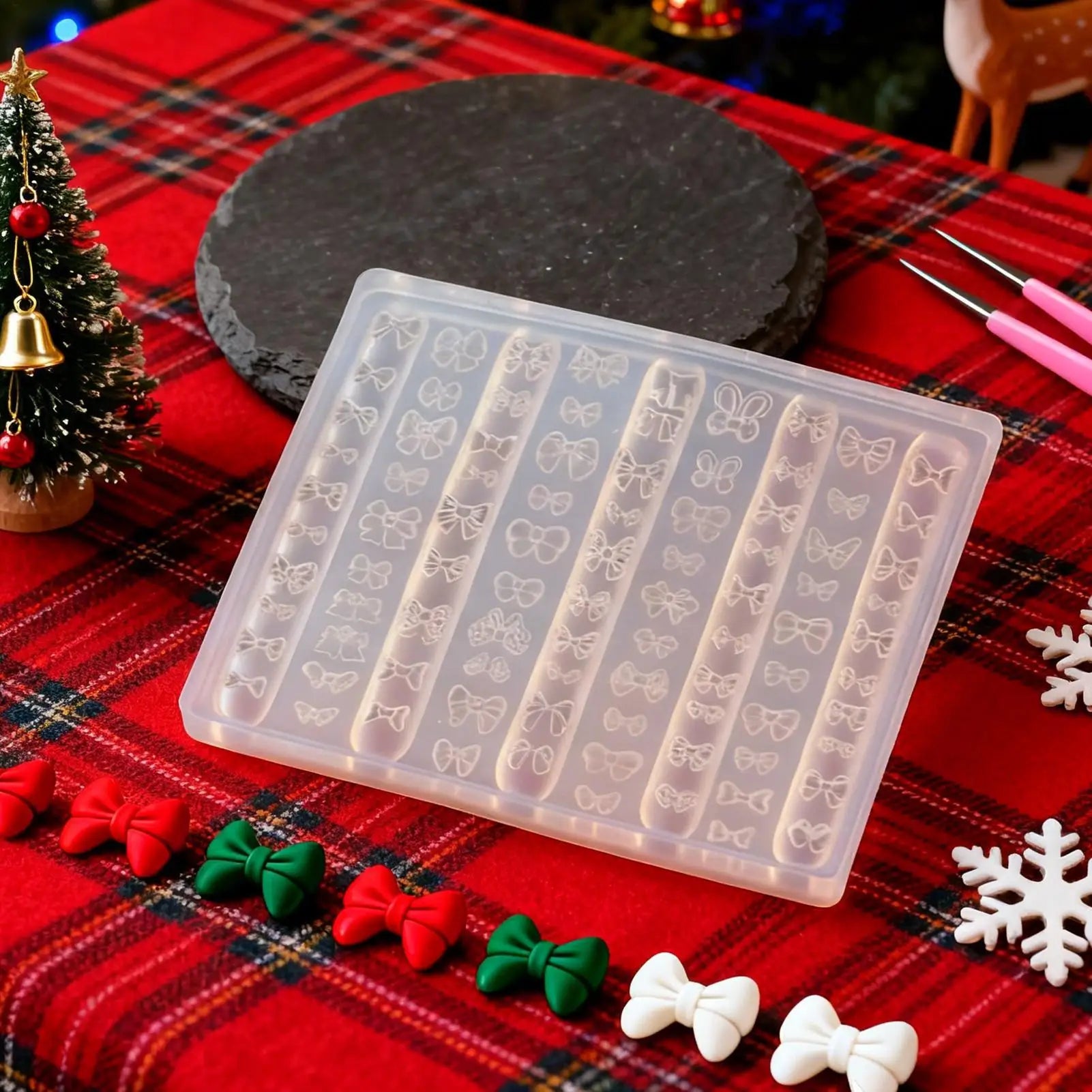Silicone 3D Bow Mold Reusable DIY Decoration Manicure Design Tool