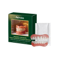 Silicone Temporary Denture Set – Comfort Fit Fake Teeth Upper & Lower Temporary Denture Set Zpaxo 1set boxed