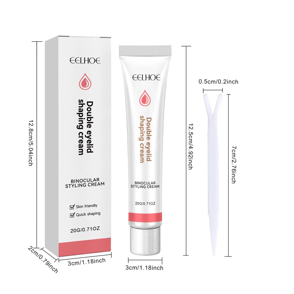 Eelhoe Double Eyelid Styling Cream – Invisible Eye Lift Glue Eyelid Styling Cream Zpaxo