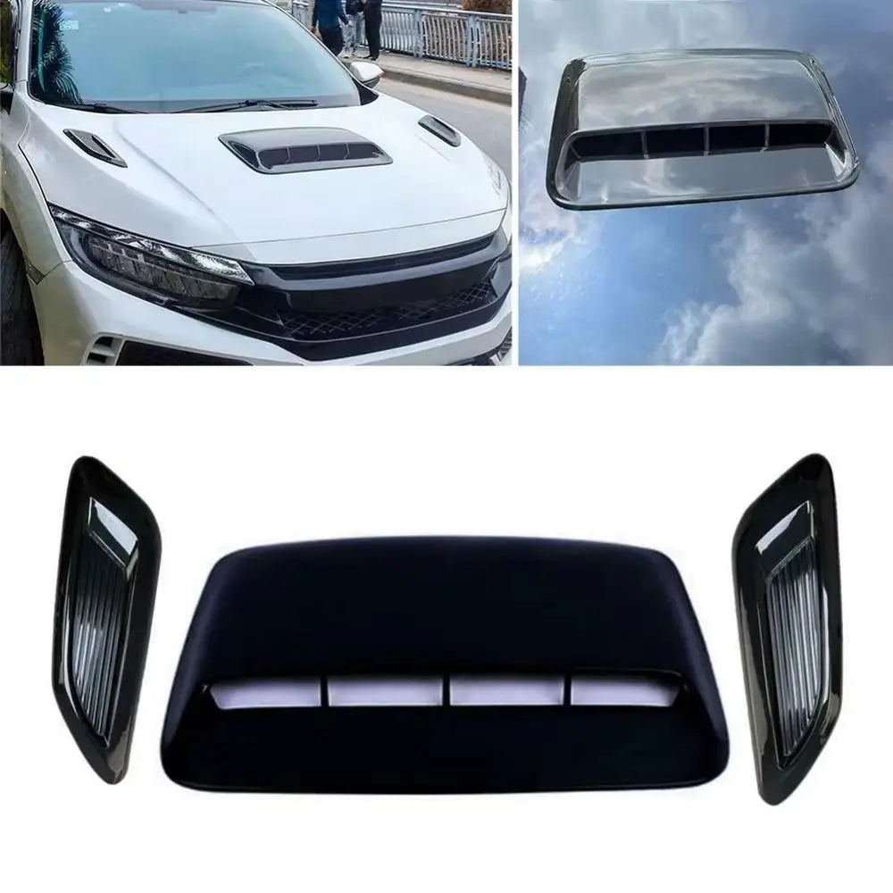 Auto Exterior Car Air Flow Intake Hood Carbon Fiber Reliability Zpaxo