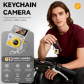 G13 Digital Camera 180° Flip Screen Selfile Keychain Camera Retro Support Memory Card HD Very Small Camcorder Video Recorder New Zpaxo G13 Grey No TF card