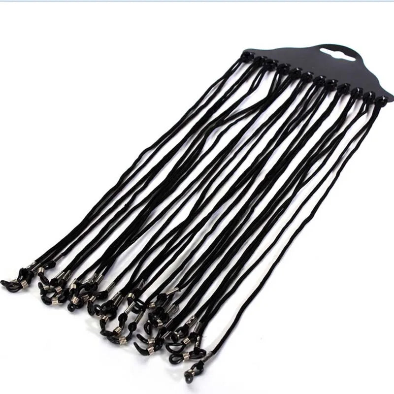 12x Black Nylon Cord Eyeglass Holder Sunglass Eyewear Glasses Neck Zpaxo 12pcs