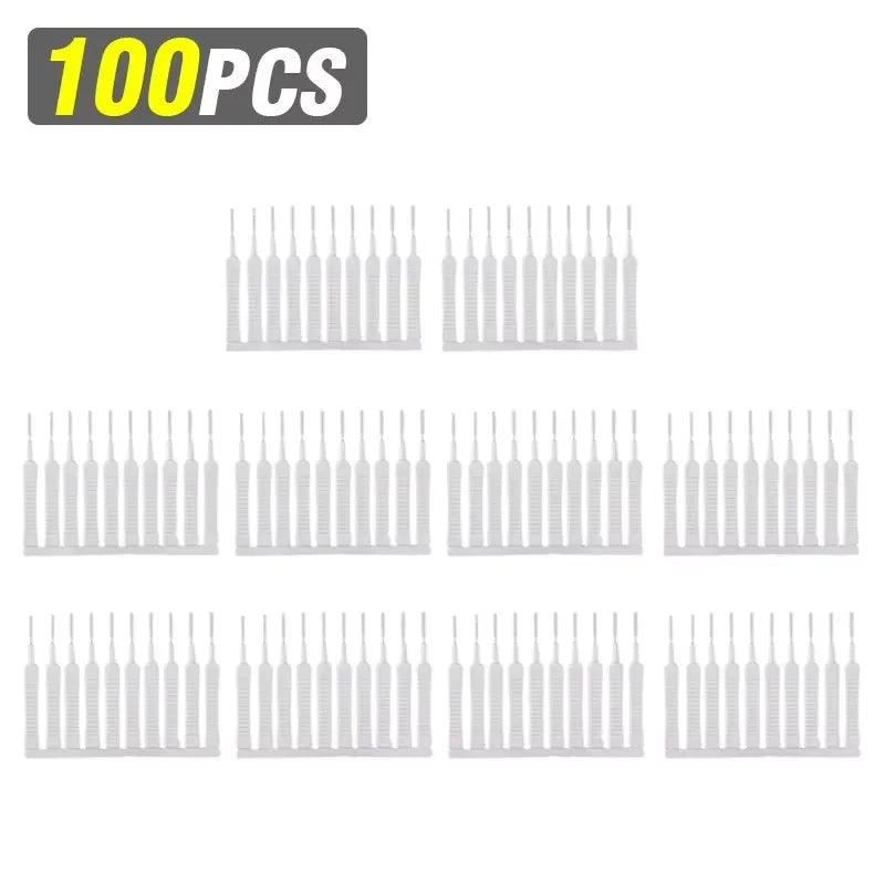 Shower Head Cleaning Brush – Pore & Gap Cleaner, 10–100 Pack