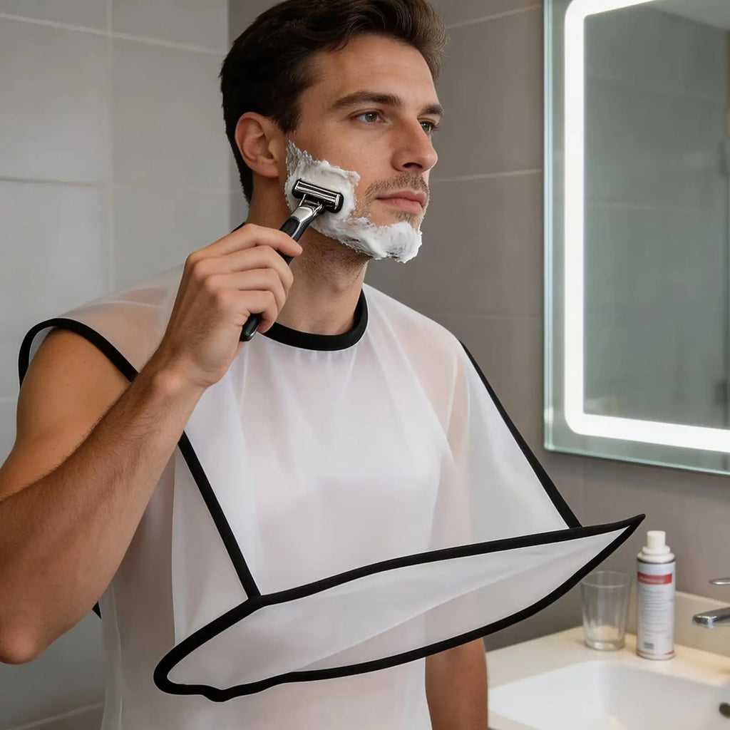 Beard Apron Foldable Shaving Bib Mustache Trimming Catcher Men
