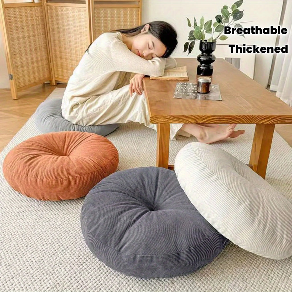 Bohemian-style Meditation Yoga Pillow Thick Round Cushion 4 Colors