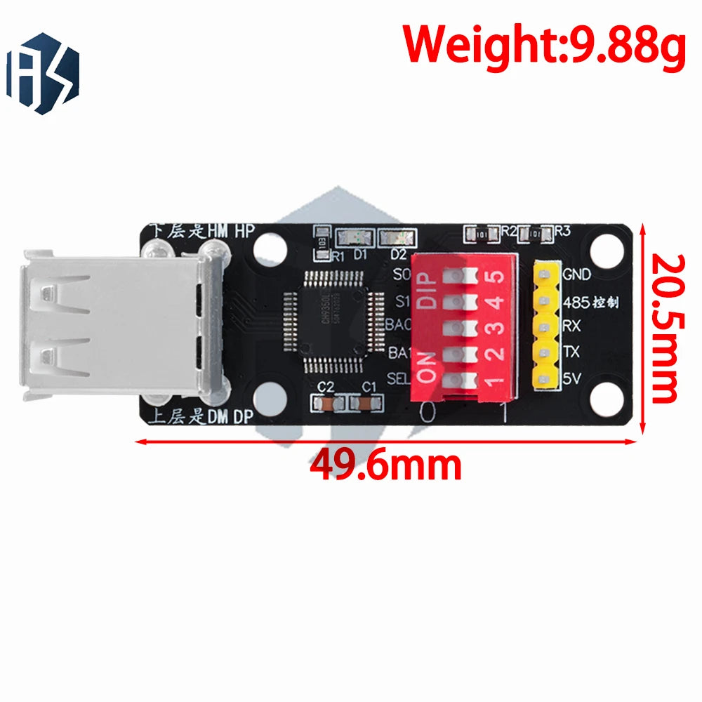 CH9350 HID UART Converter Module USB Keyboard Mouse Barcode Scanner Zpaxo
