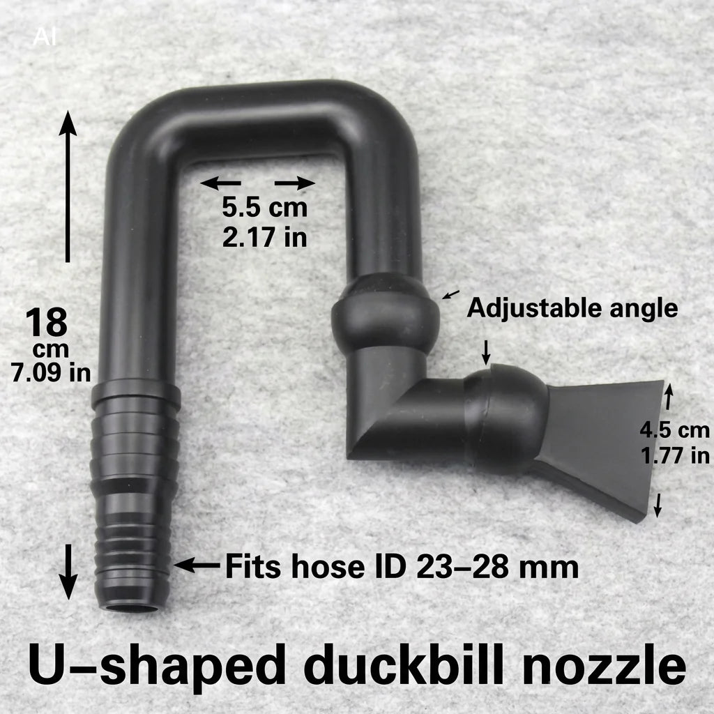 Aquarium Outlet Nozzle Universal Duckbill U-shaped Fish Tank Water