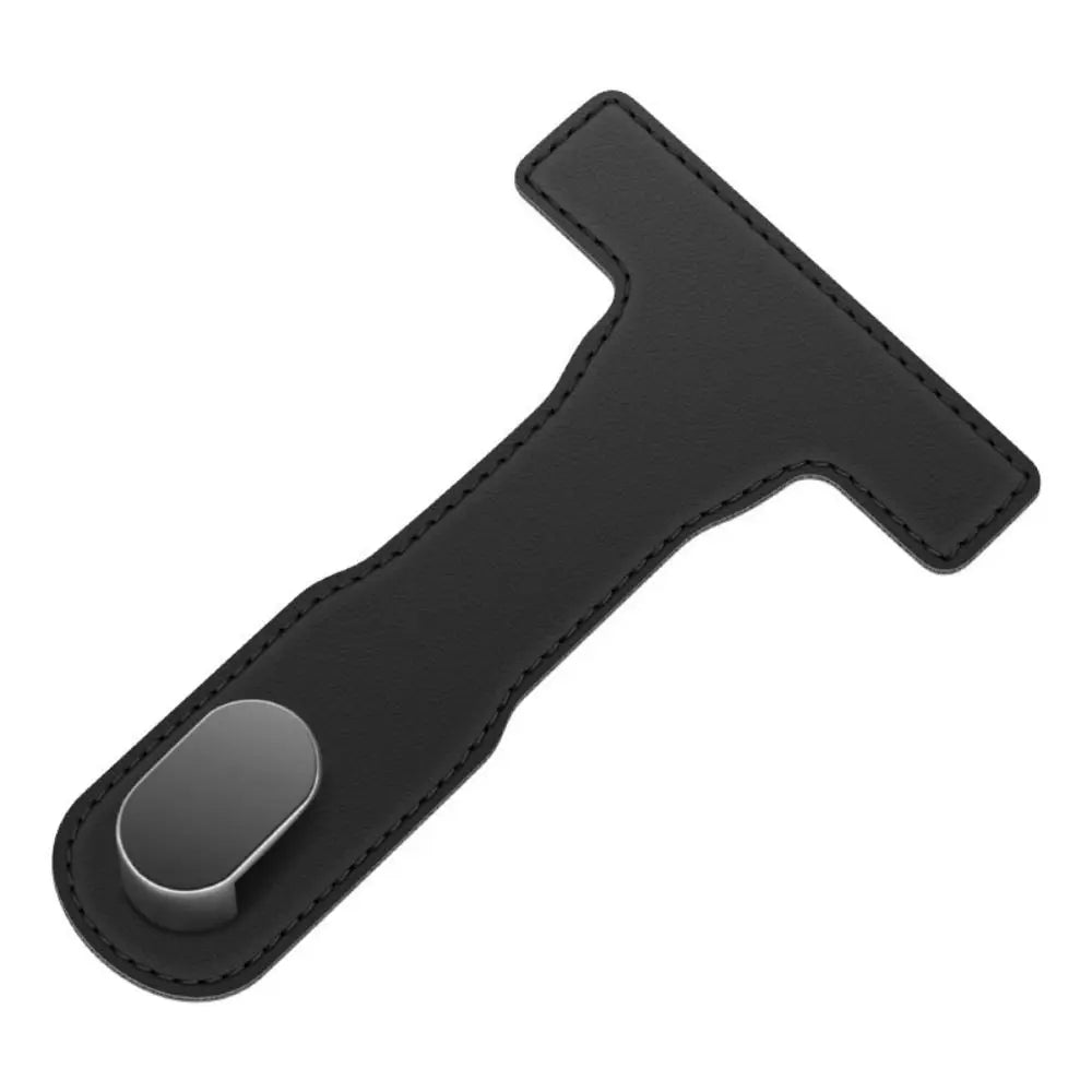 Hidden Car Glove Box Hook Space-Saving Paste Installation Car Hanging Hook Foldable PU Leather Seat Back Hanger Zpaxo