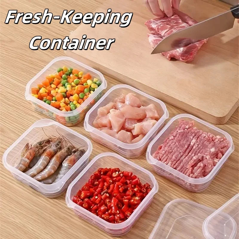 Stackable Microwave-Safe Food Containers for Veggies, Meat, Ginger, Grains - Kitchen & Camping Use Zpaxo