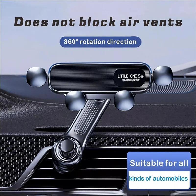 360° Air Vent Car Phone Holder – Universal 4.7–6.9" Mount