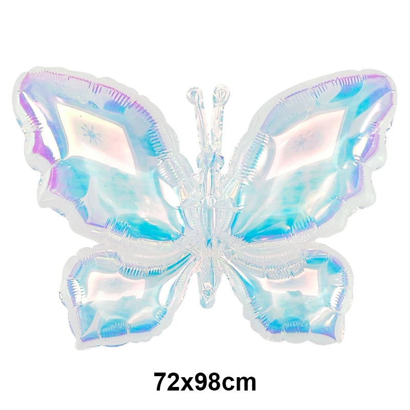 Large Butterfly Aluminum Foil Balloons Helium Air Globos Birthday Zpaxo WHITE Other