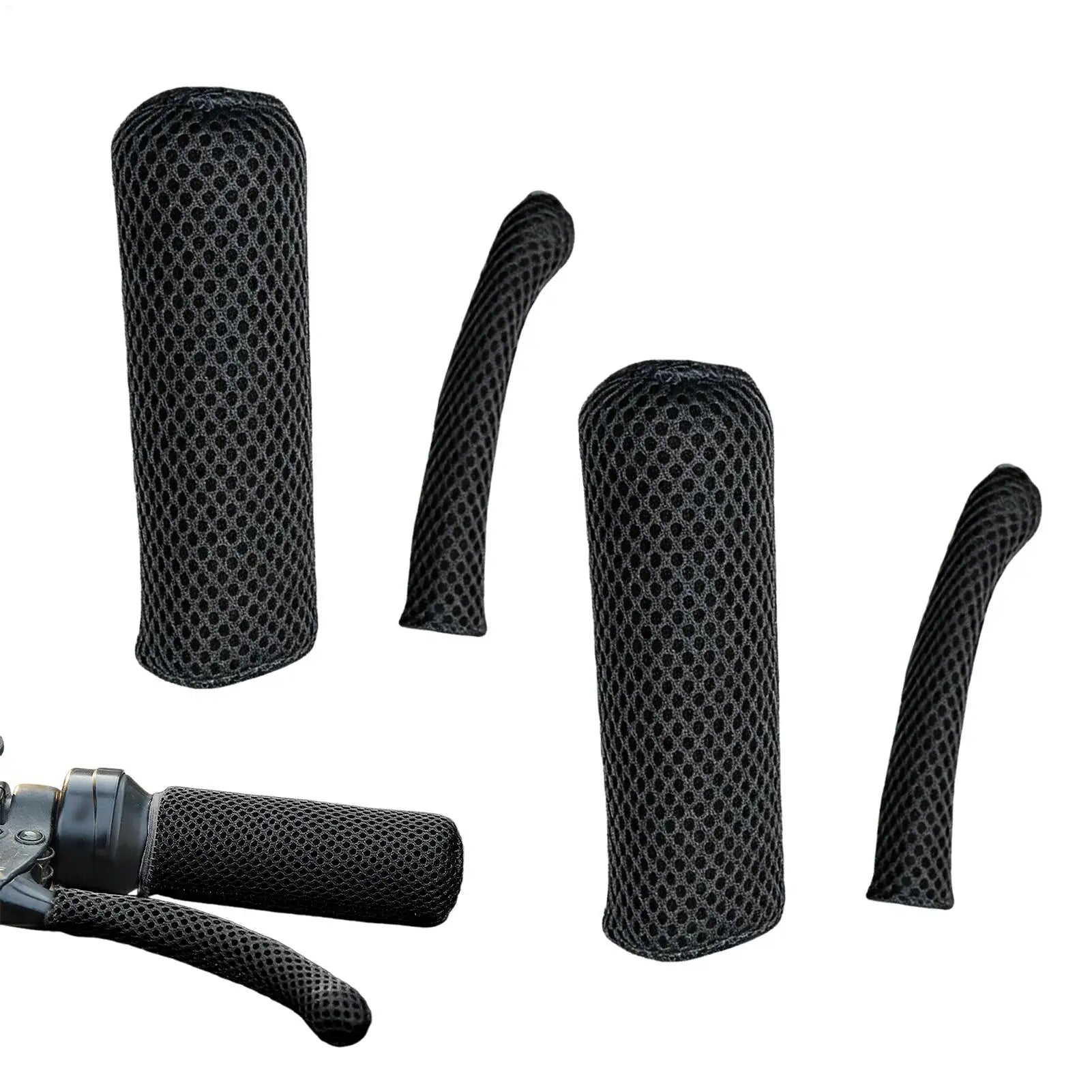 Ice Silk Motorcycle Grip Cover – Non-Slip Breathable Sleeve Handlebar Grip Cover Zpaxo