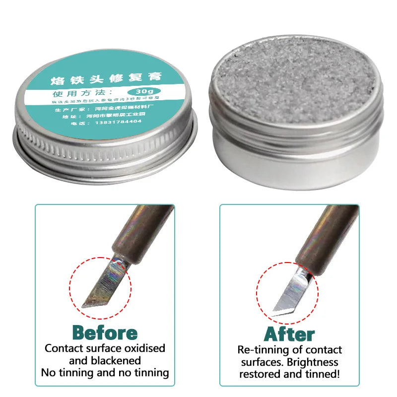 6 8 16 Soldering Iron Tip Cleaner Resurrection Paste Oxide Cleaning
