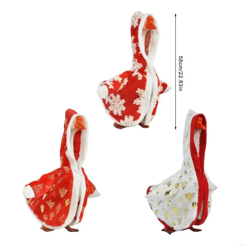 Durable Cotton Geese Attire Holiday Party Decors Festive Design