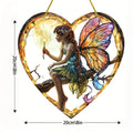 Heart Fairy Suncatcher – Acrylic Window Hanging Pendant Decor