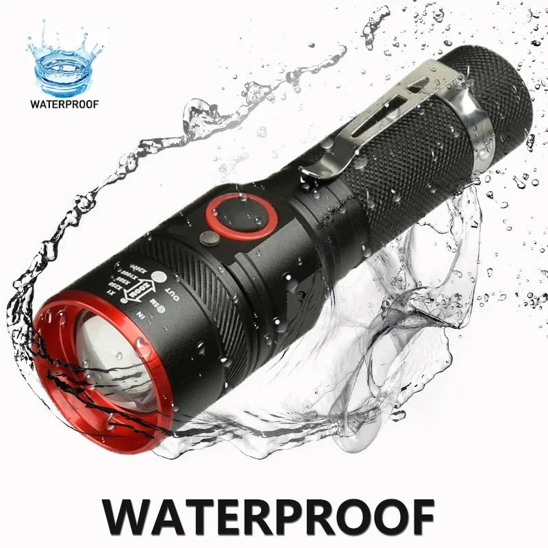 POCKETMAN 1800 Lumen Zoomable LED Flashlight | Waterproof Torch