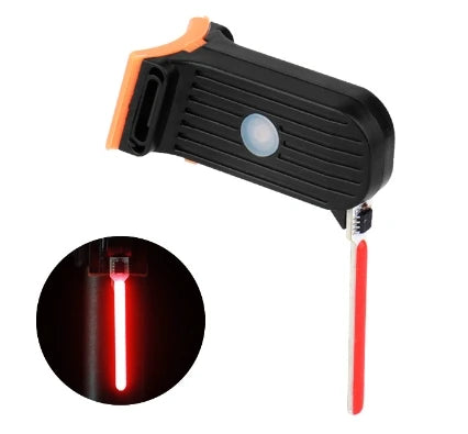 Bike Warning Lights Rechargeable Bicycle Tail Light Multi Light Modes Bicycle Photon Drop Rear Light Creative for Night Riding Zpaxo Red