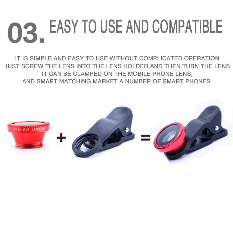 1 Fisheye Wide Angle Micro Camera Lens Iphone 0 67X Zoom Fish Eye Len