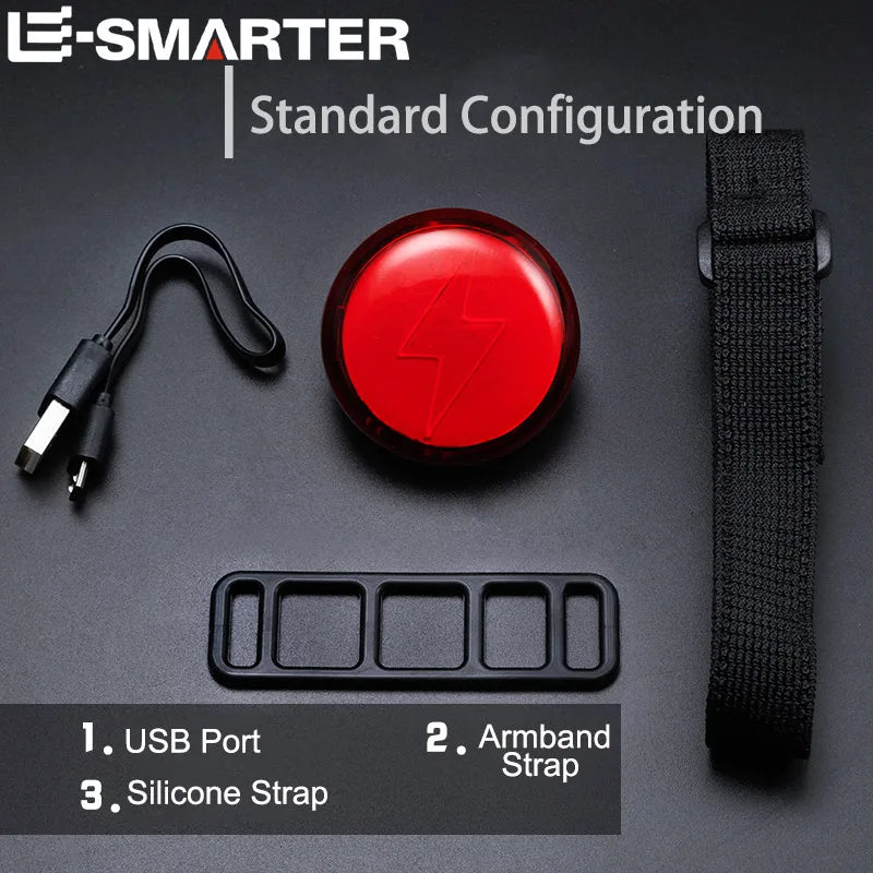 Rechargeable Bicycle Taillight – LED Safety Warning Light | ESMARTER