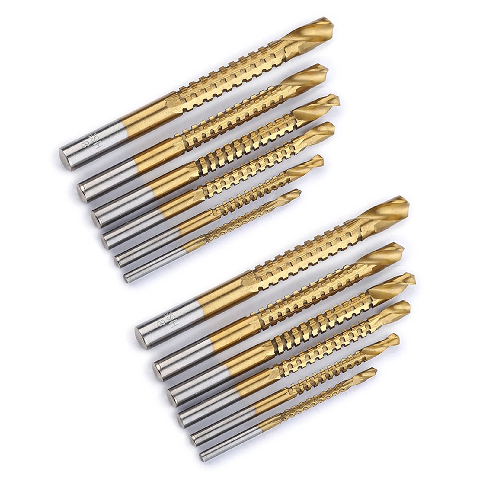 Serrated Side Cutting Drill Bit Woodworking Tools 3- Hole Holesaw