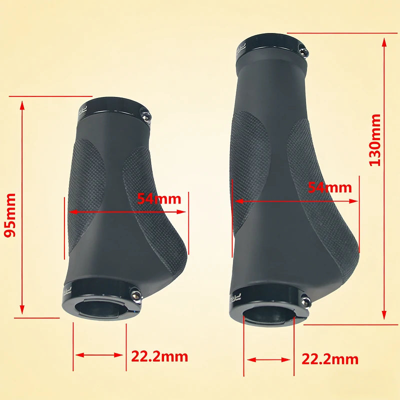 Bicycle Handlebar Grips TPR Rubber Comfy City Mountain Bike Scooter