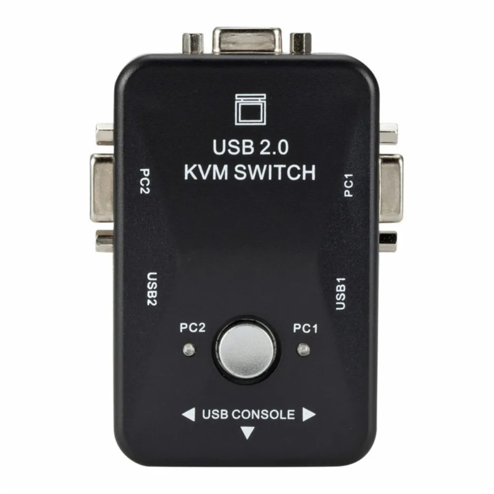 1 Out 2 Port VGA KVM Switch Switcher USB 0 Splitter Flexible Zpaxo