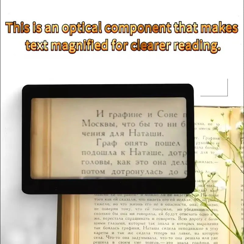 1/4pcs Card-Sized Magnifiers – 3X Fresnel Lens, Pocket-Sized Reading Aid & Portable Magnifying Glass Zpaxo