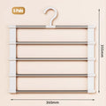 5 7 Layers Stainless Steel Pants Hangers Folding Space-saving Clothes