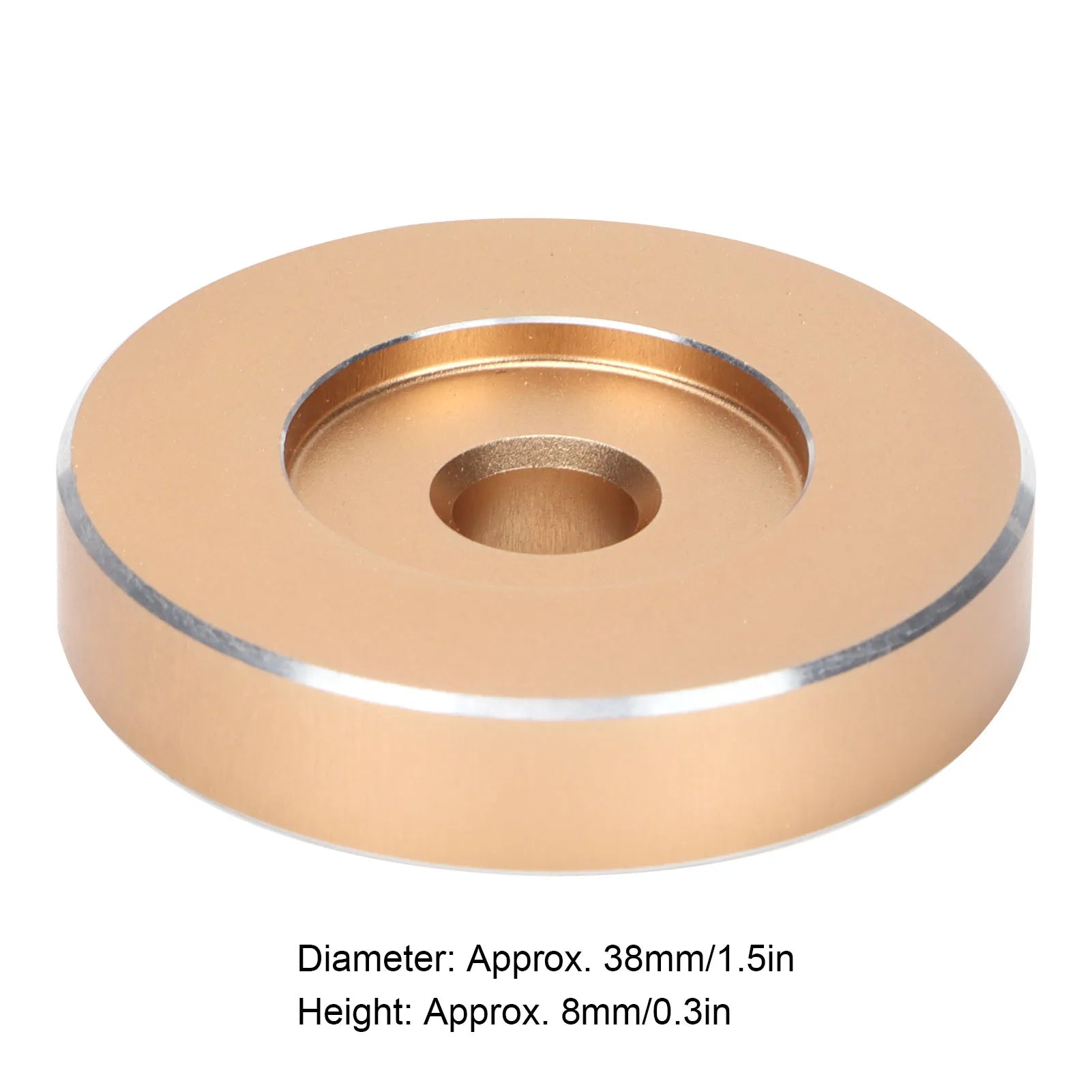 45 RPM Record Aluminum Turntable Adapter Large Hole Conversion Sheet Vinyl Black Clamp Adapter for Most Big Hole Records Zpaxo