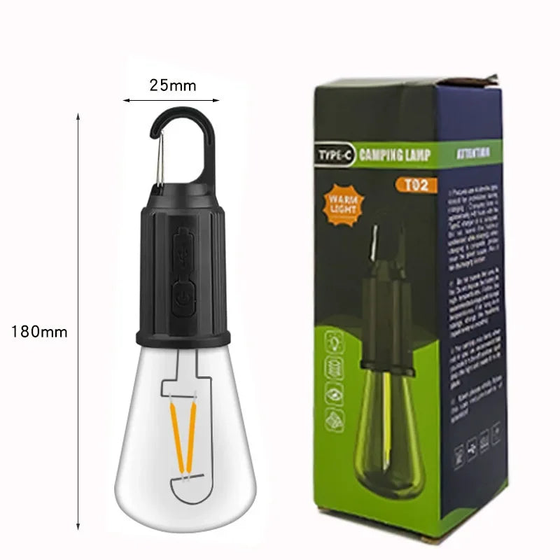 USB Camping Light 3 Lighting Mode Rechargeable Lantern Waterproof Zpaxo Camping Light A