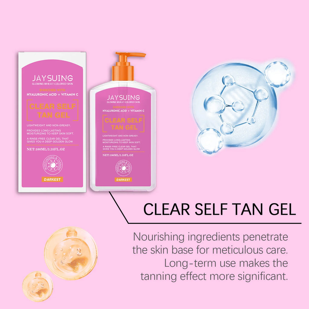 Jaysuing Self-Tanning Gel – Natural Bronze Glow & Moisturizer Self-Tanning Gel Zpaxo