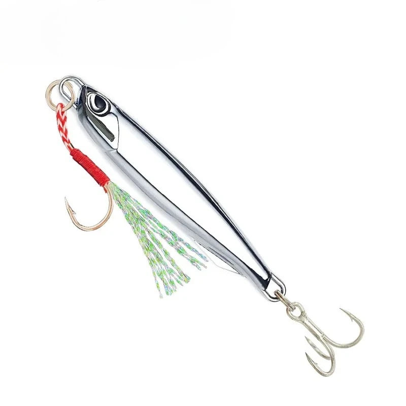 10-Pack Metal Jig Lures 20/30/40g – Saltwater Bass Fishing Metal Jig Lures Zpaxo