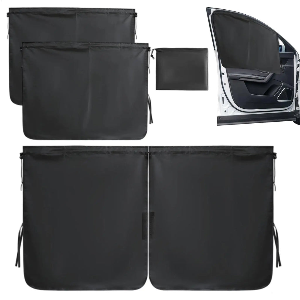 3-Piece Car Privacy Curtains – Universal Window Sunshades Car Window Curtains Zpaxo