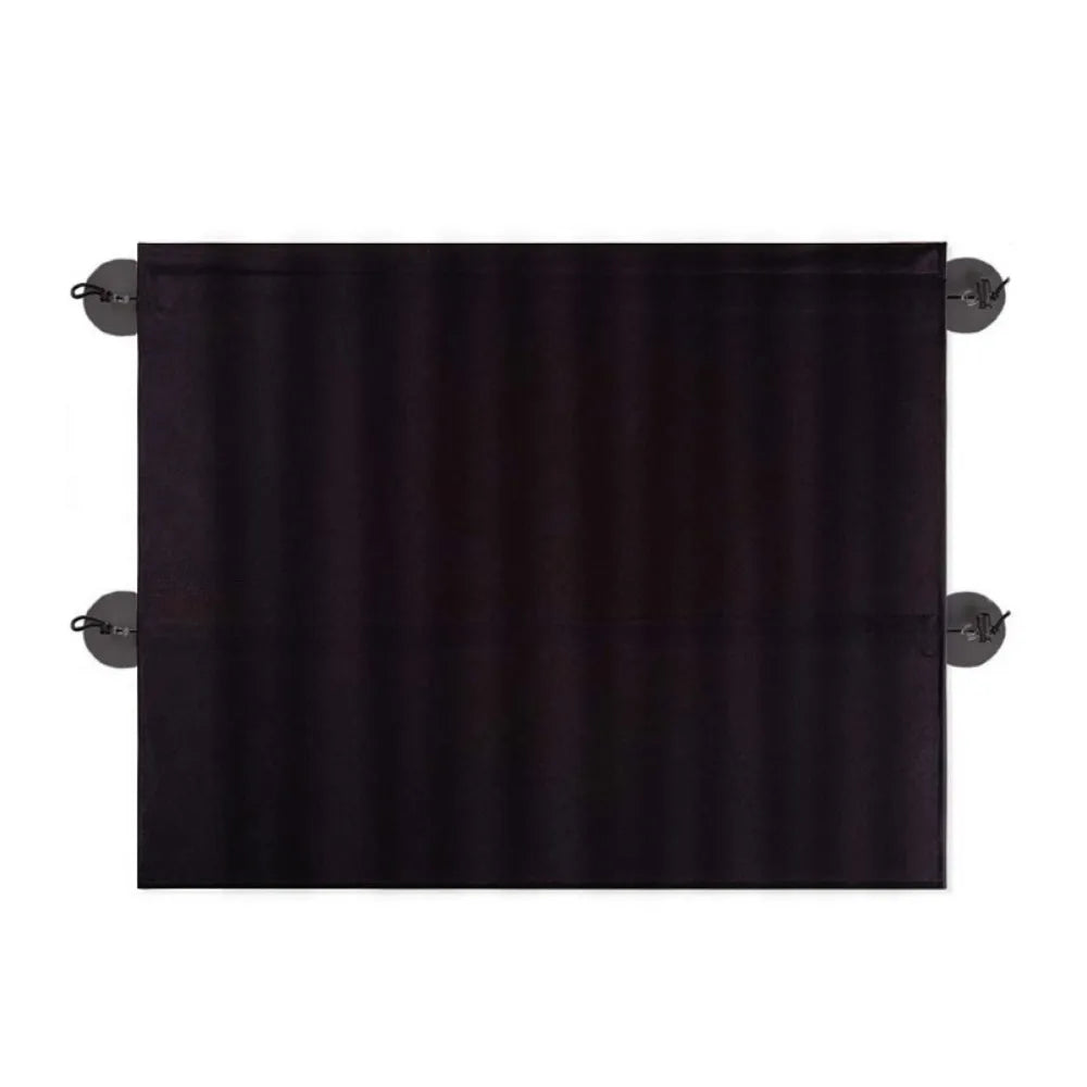 2Pcs With Suction Cup Car Curtain Heat Insulation Hanging Type Car Sunshade Sun Protection Side Window Curtain Zpaxo 2pcs-set